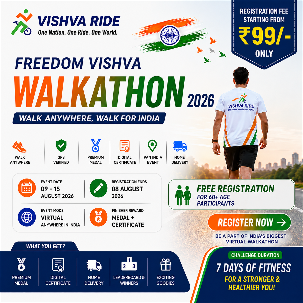 Virtual walkathon